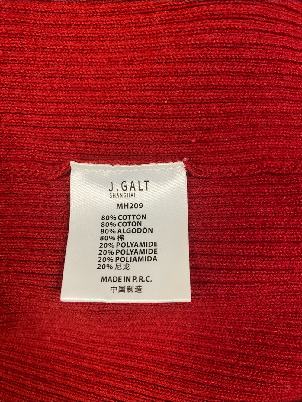 Red Ribbed Zip-Up Hooded Sweater - Picture 5 of 5